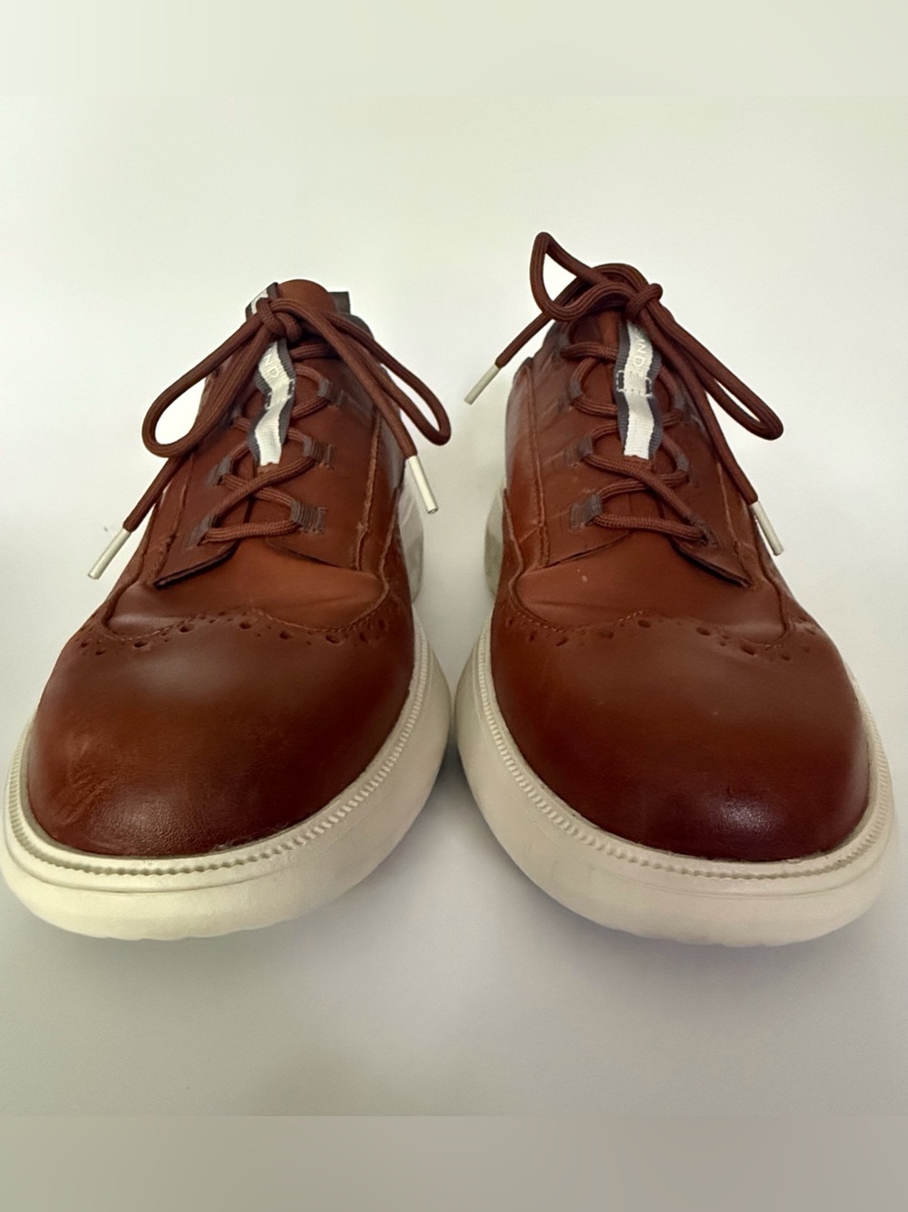 Cole Haan ZERรGRAND WFA Oxford Sneakers Men's 12 M Brown C35675 Leather